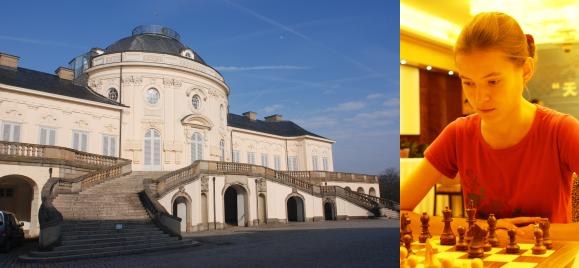 Akademie Schloss Solitude und Vera Nebolsina am Schachbrett