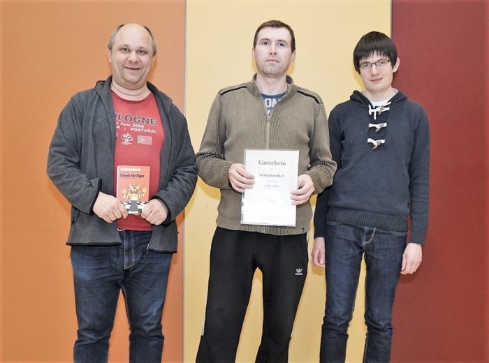 Siegerehrung des Werner-Hoffmann-Gedenkturniers.