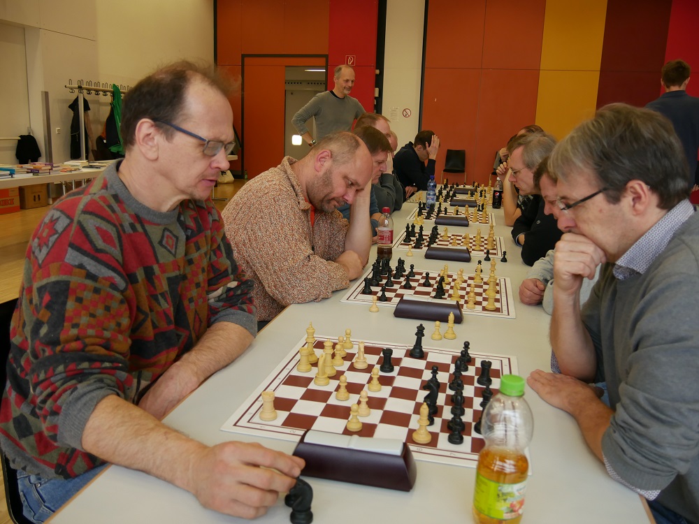 Christian Beyer und Rudi Bräuning, rechts Malcolm Peck.