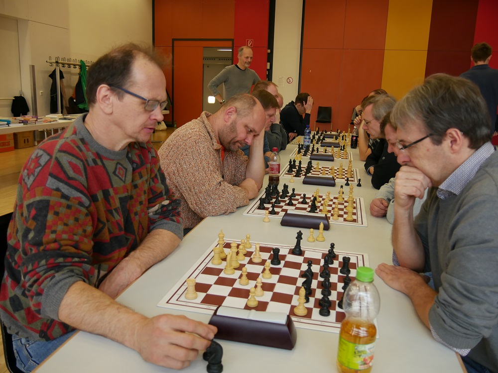 Christian Beyer und Rudi Bräuning, rechts Malcolm Peck
