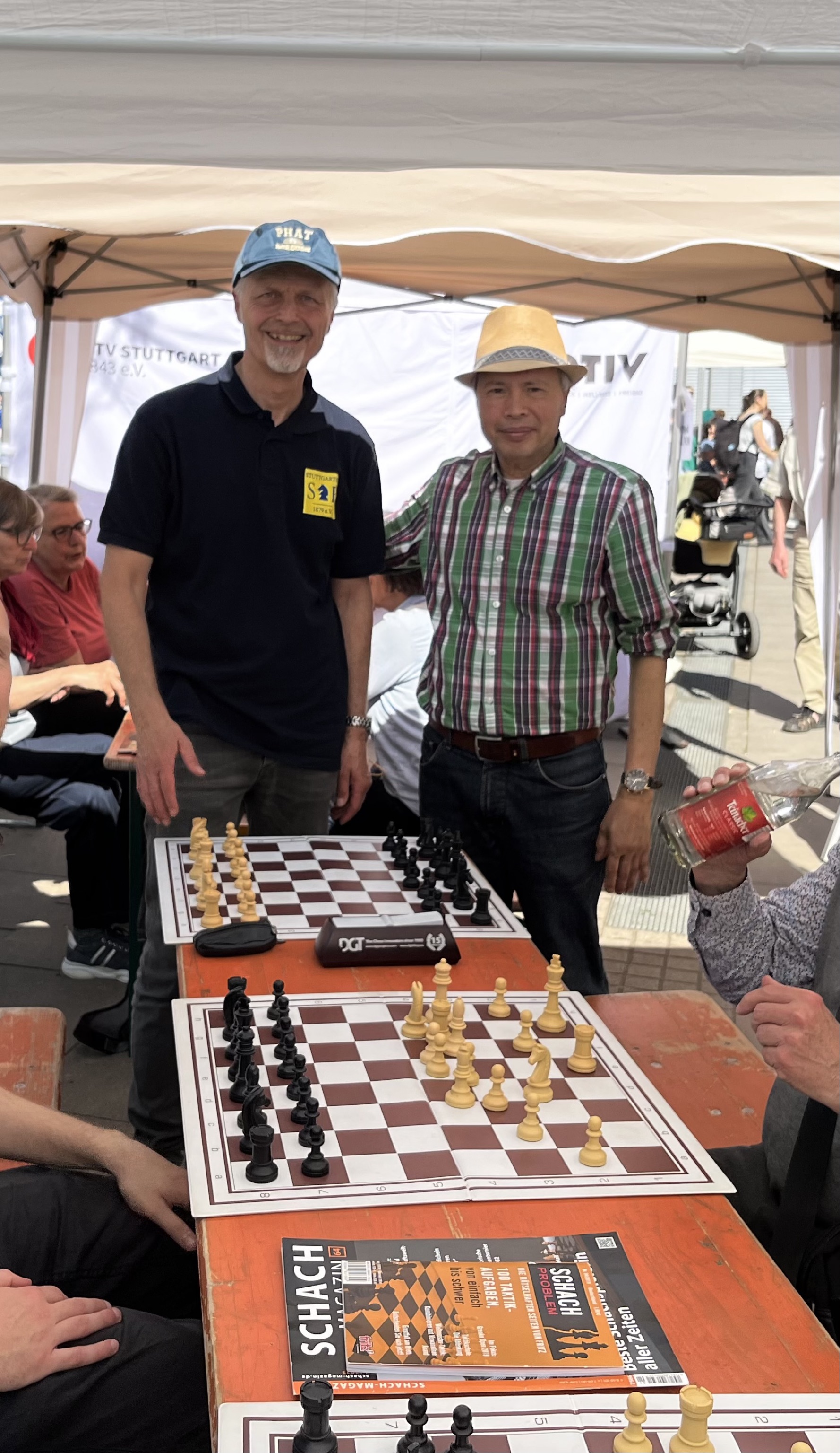 Schachstand der Stuttgarter Schachfreunde beim Bürgerfest West