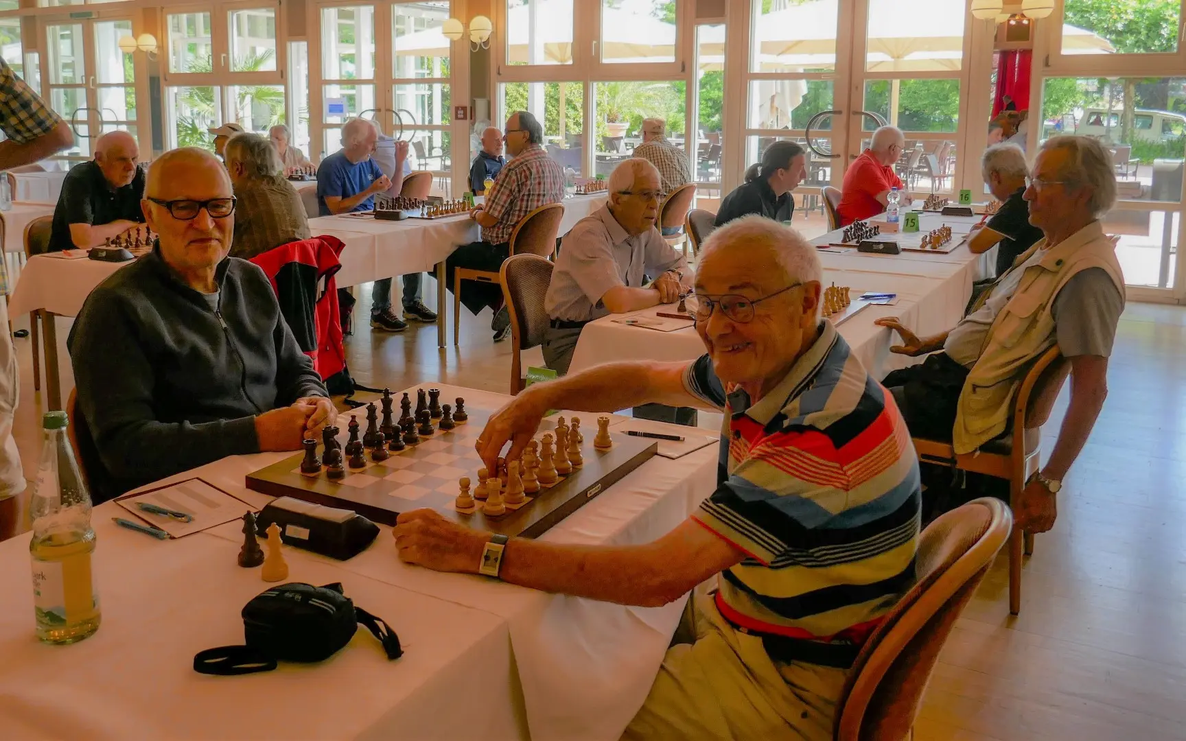 Hartmut (vorne rechts) in Endspurt-Stimmung!