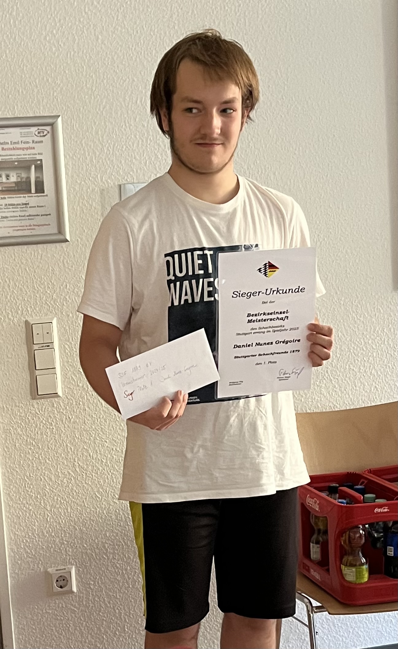 Daniel Nunez-Gregoire bei der letztjährigen Ehrung