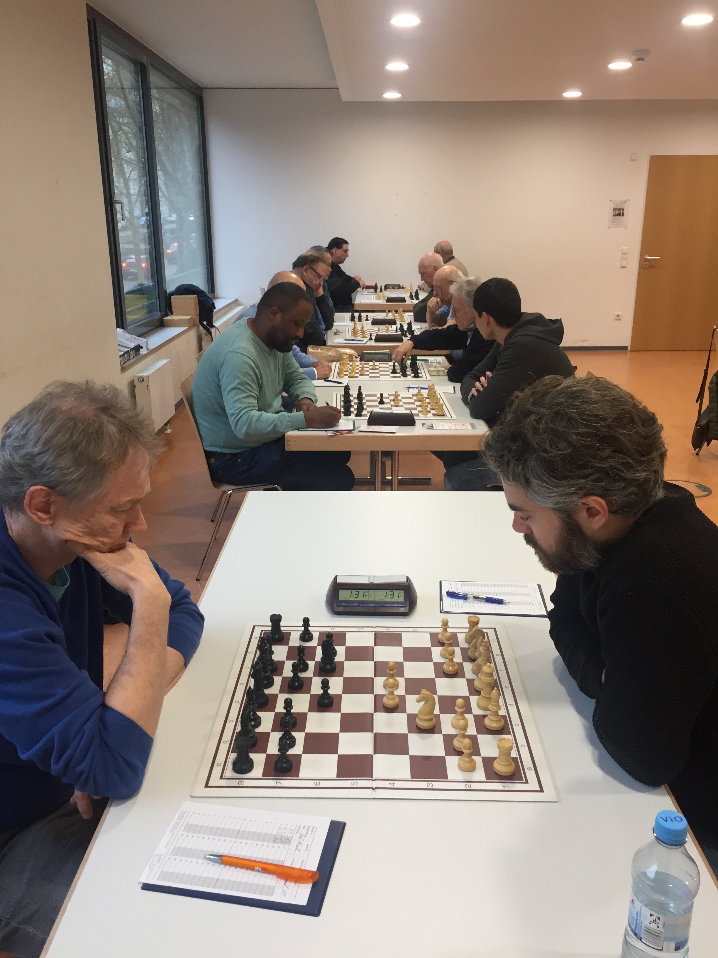 Markus Schmidt (links) gegen Rob Usiskin